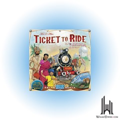 TICKET TO RIDE INDIA/SWITZERLAND MAP #2